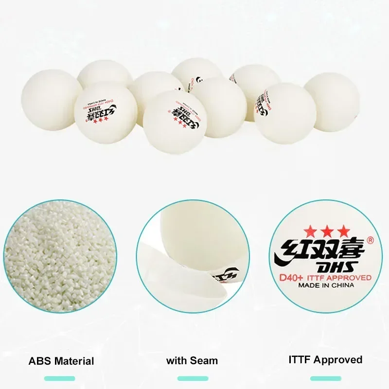 10 개/상자 3 별 DHS 탁구 공 ABS 신소재 D - Table Tennis Olympics 리뷰 및 가격
